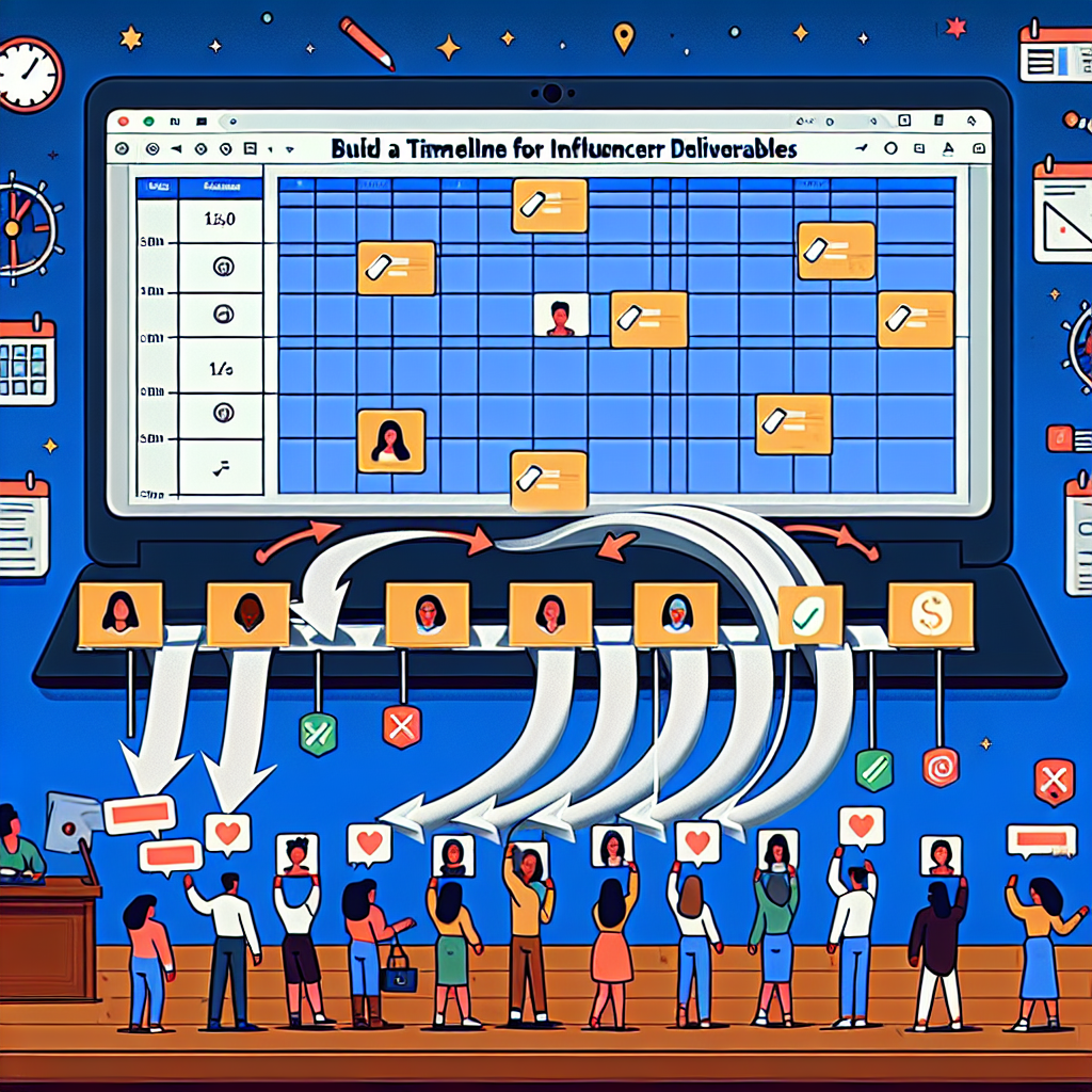 How to Create a Timeline for Influencer Deliverables in Google Sheets