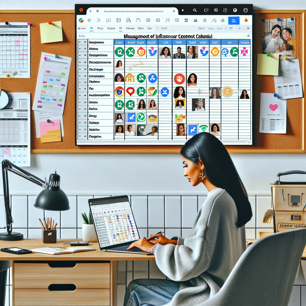 How to Manage Influencer Content Calendars in Google Sheets